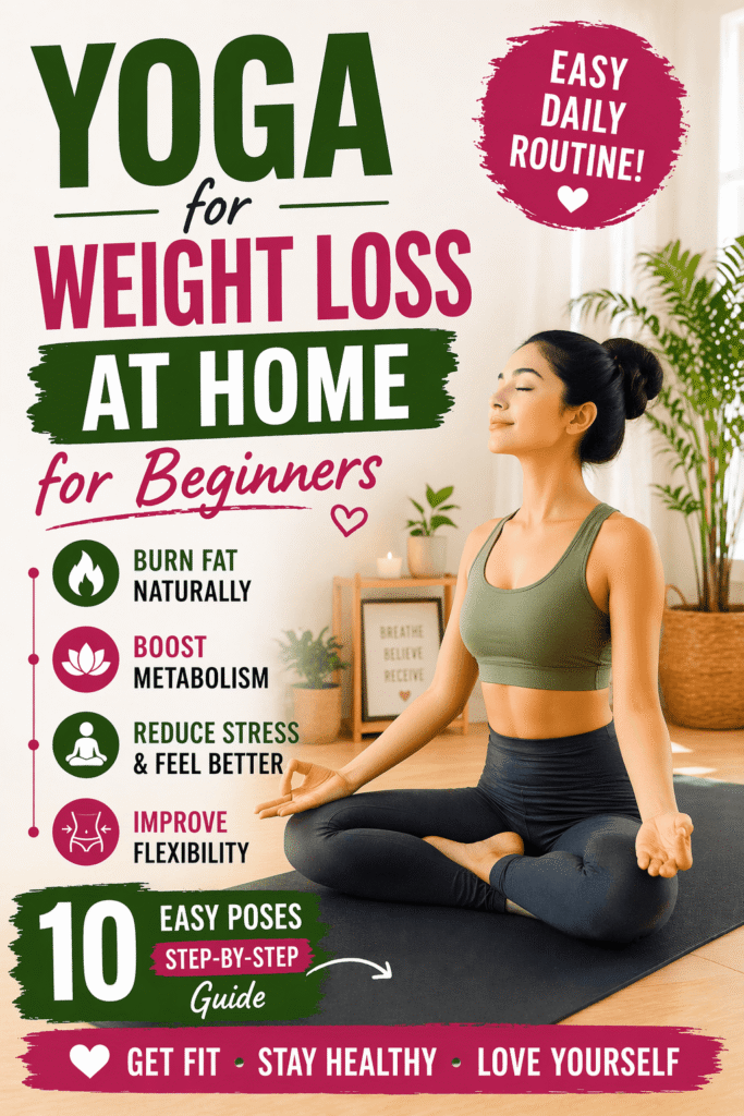 Yoga for weight loss at home for beginners step by step routine